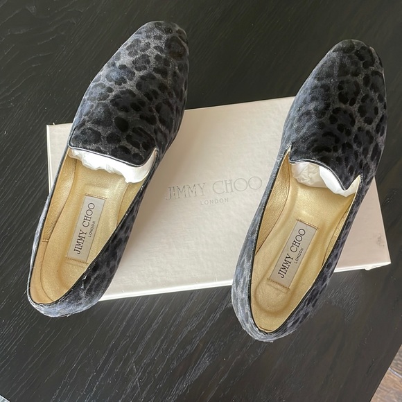 Jimmy Choo, women’s loafers, leopard print - Picture 1 of 5